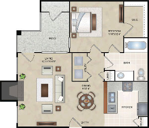 A2 - One Bedroom / One Bath